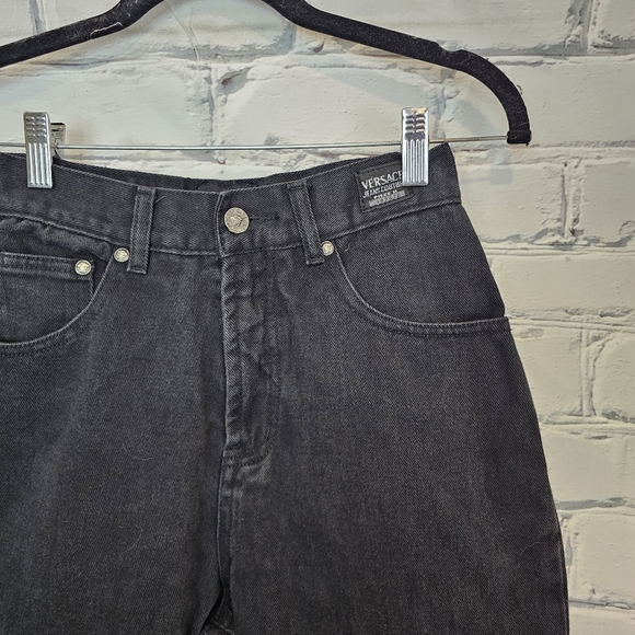 Versace Jeans Couture Vintage Black Straight Leg Jeans - Picture 3 of 9